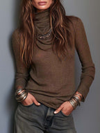 Navy Ribbed Button Cardigan