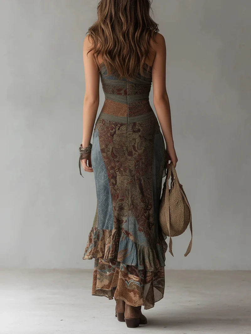 Turquoise Ruffle Dress