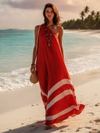 Color-Block Maxi Jurk