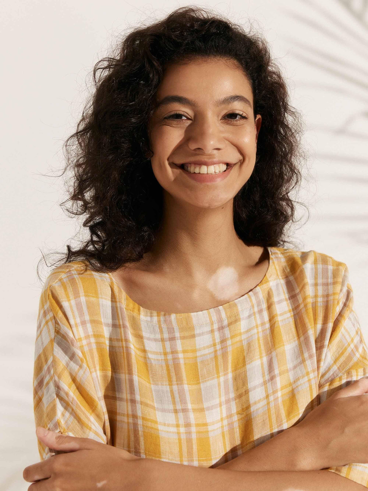 100% Linen A-Line Midi Dress VALENCIA