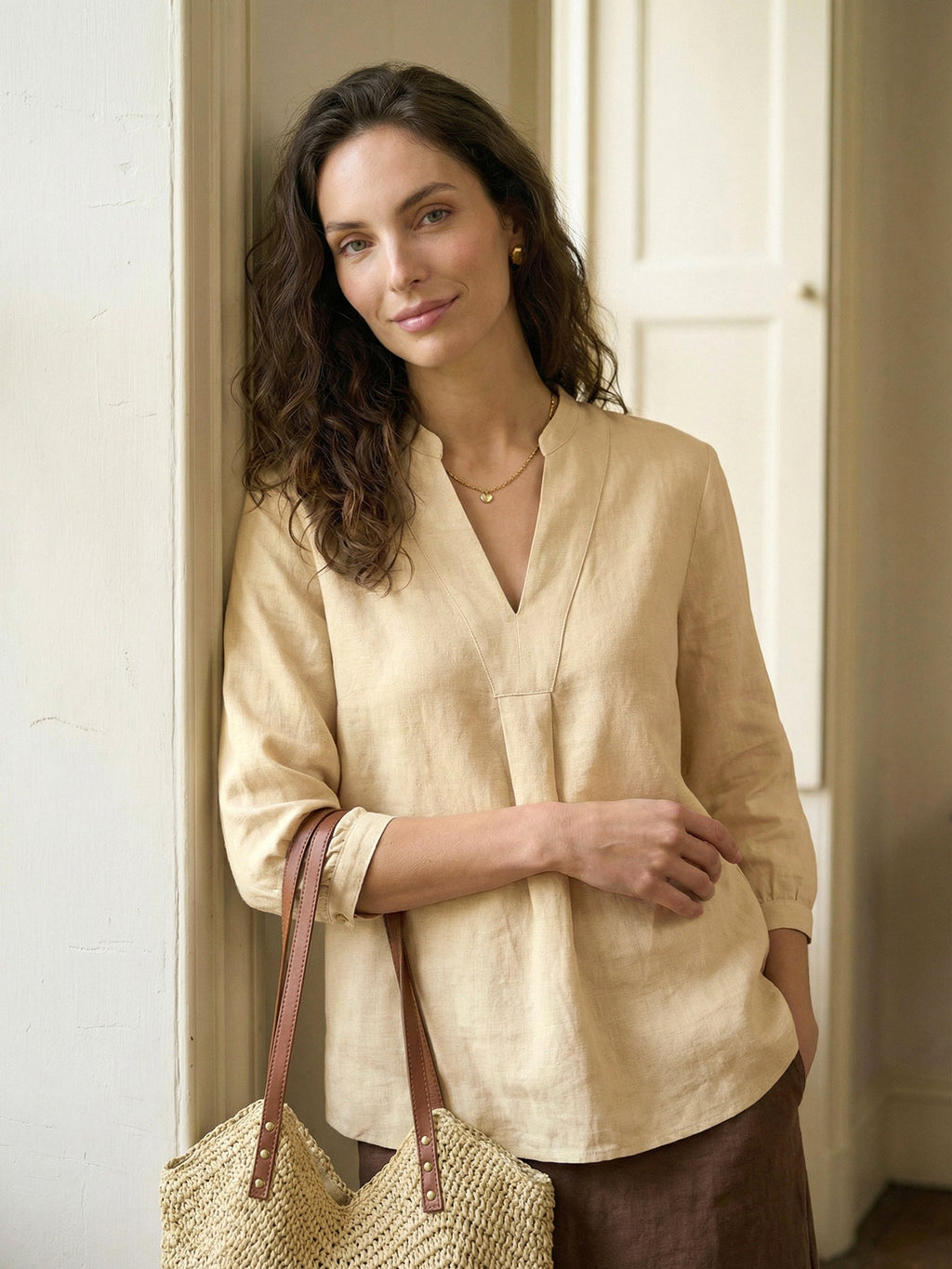 100% Linen Dress Shirt JOANNA