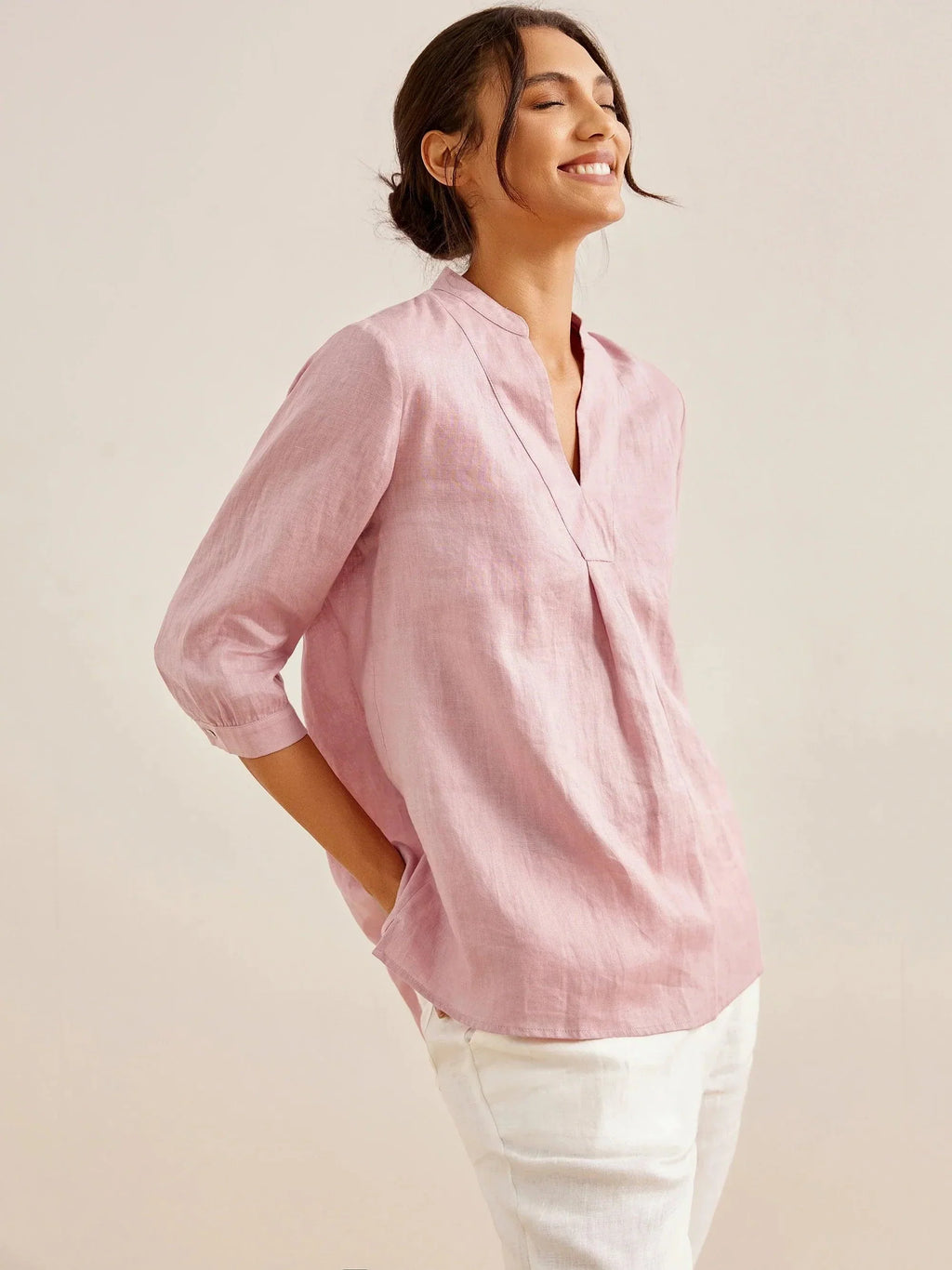 100% Linen Dress Shirt JOANNA