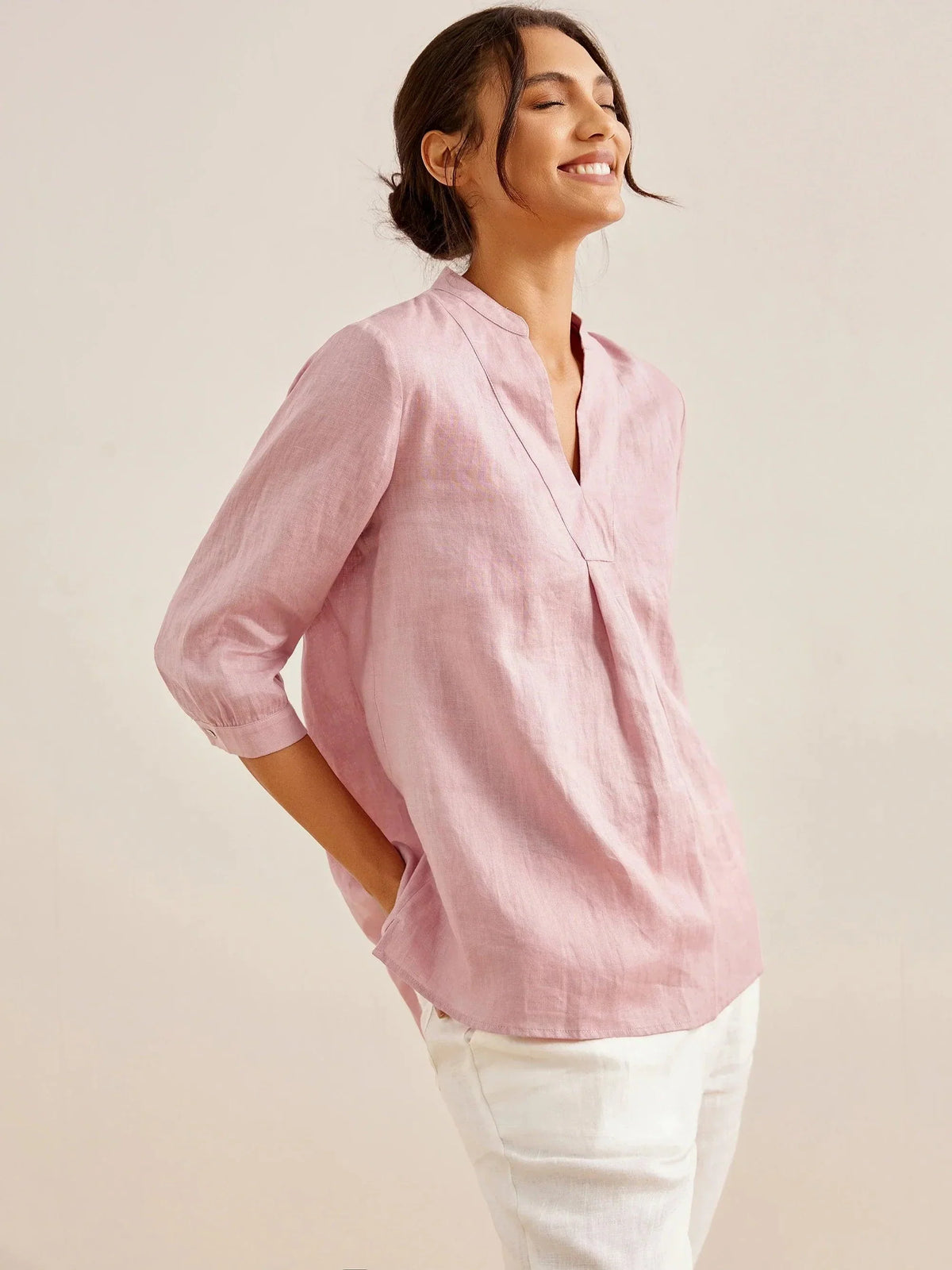 100% Linen Dress Shirt JOANNA