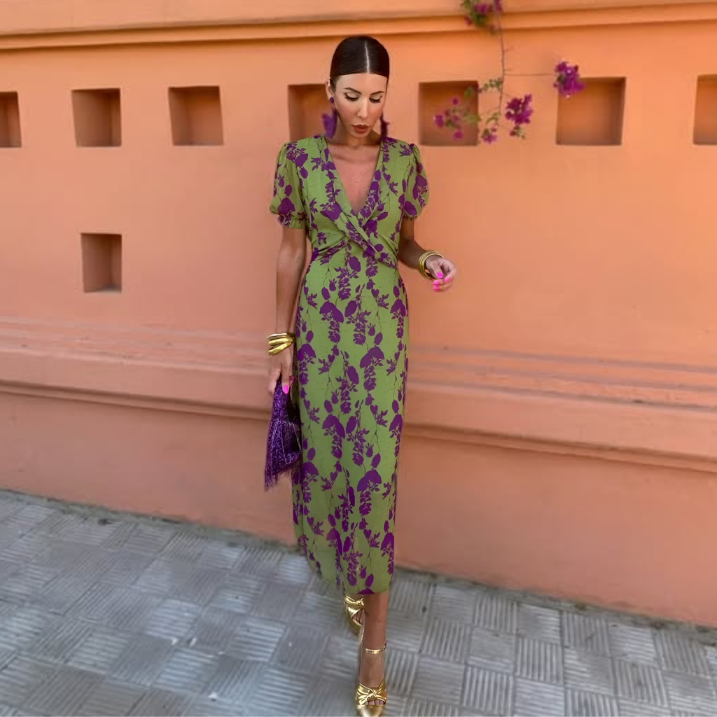 Ernestina™ | Green Floral Maxi