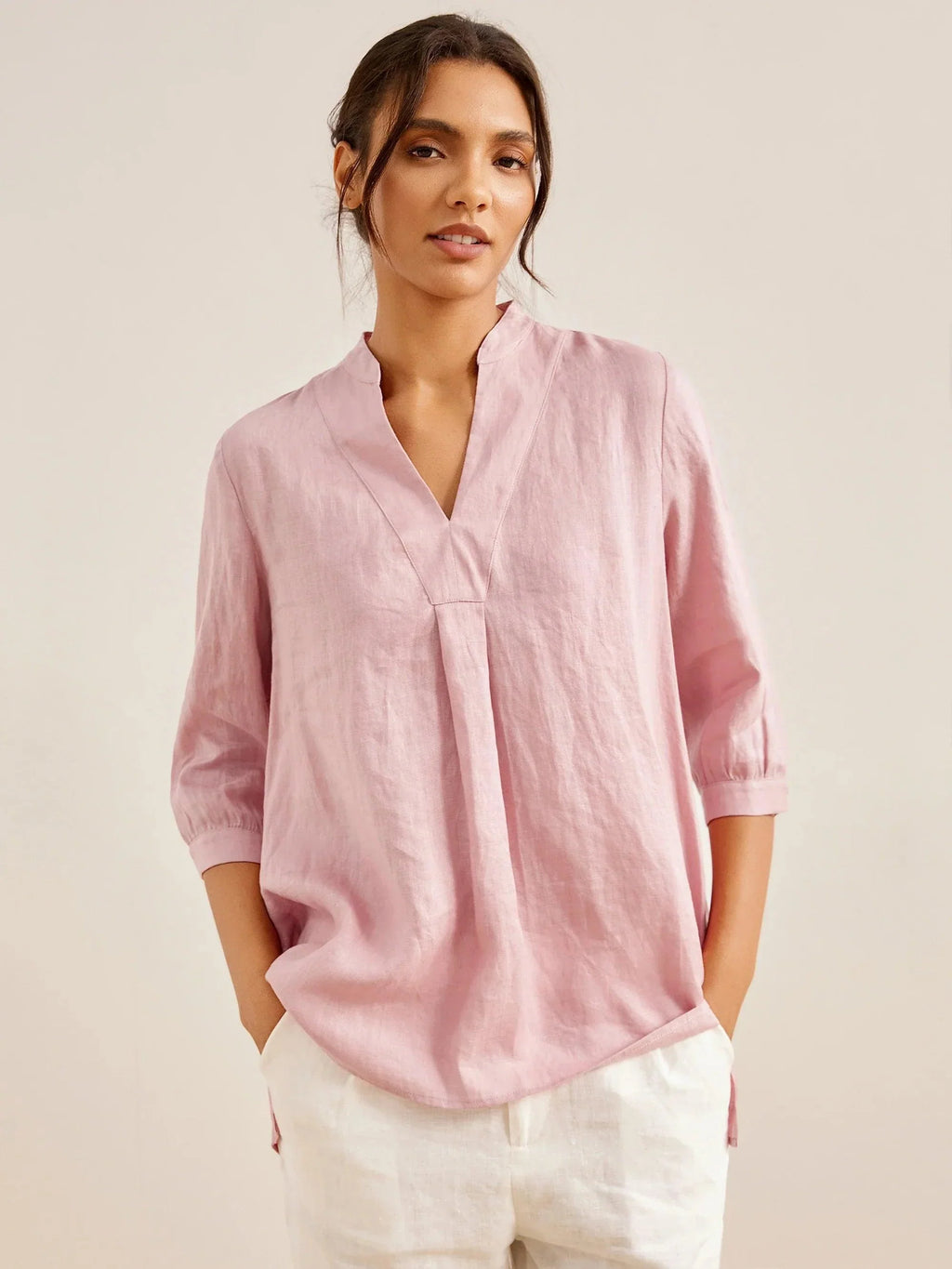100% Linen Dress Shirt JOANNA
