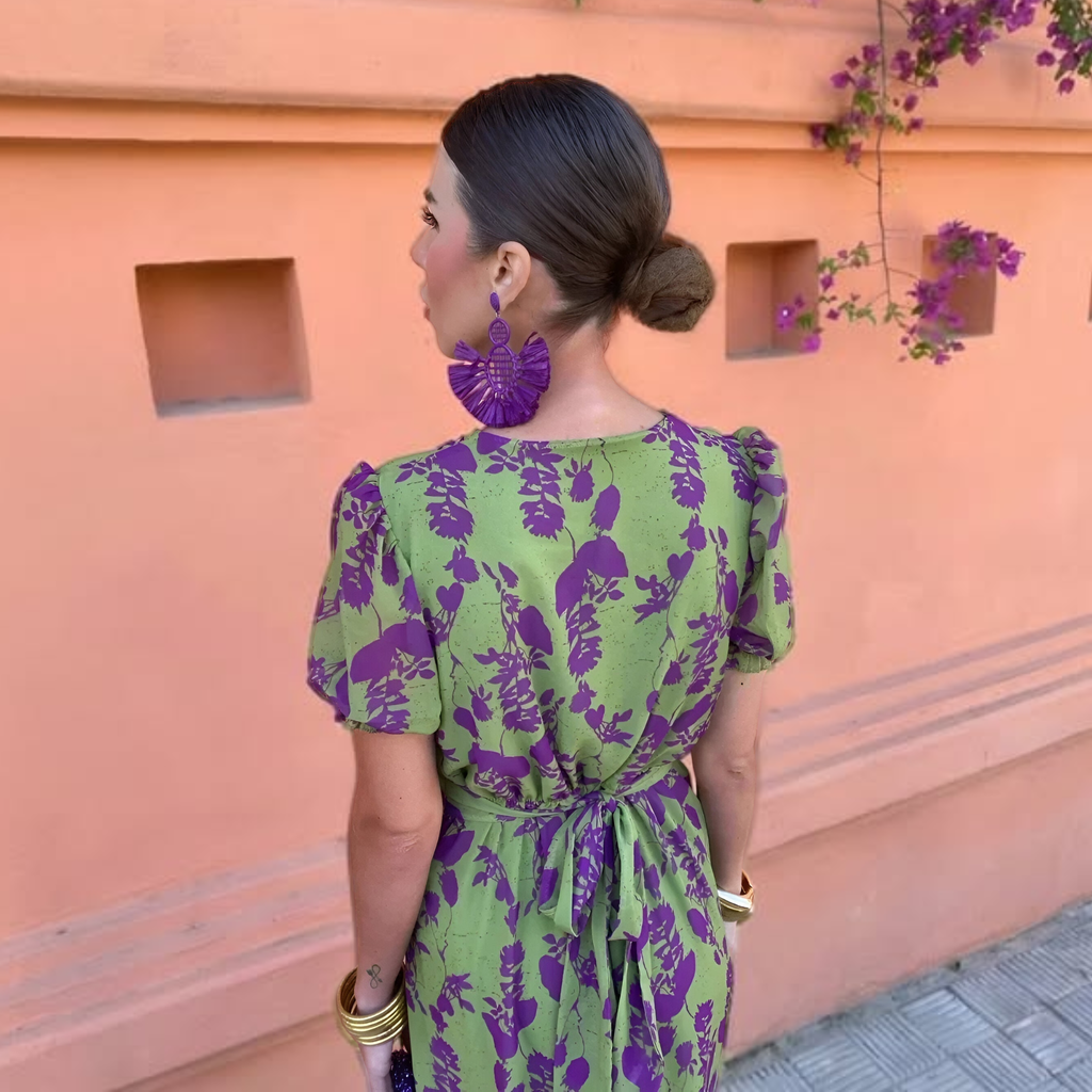 Ernestina™ | Green Floral Maxi