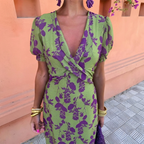 Ernestina™ | Green Floral Maxi