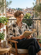 Polkadot Linnen Blouse