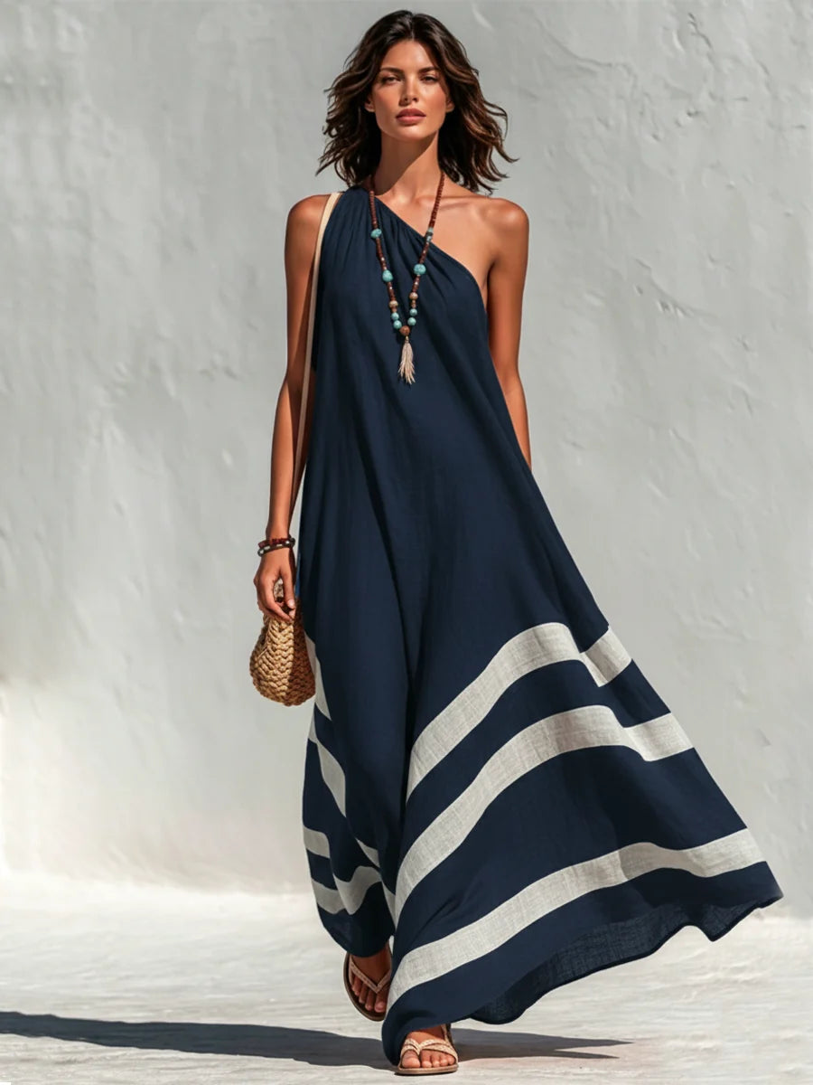 Color-Block Maxi Jurk