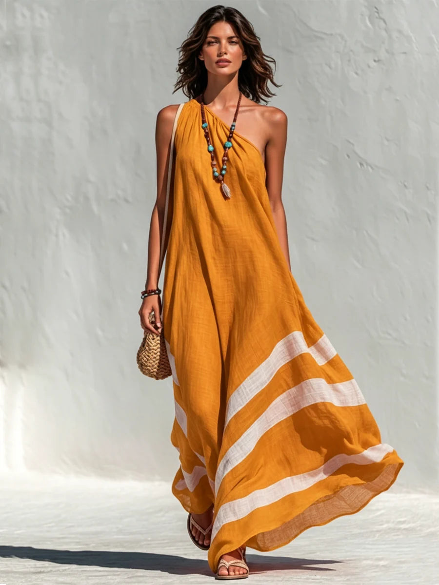 Color-Block Maxi Jurk