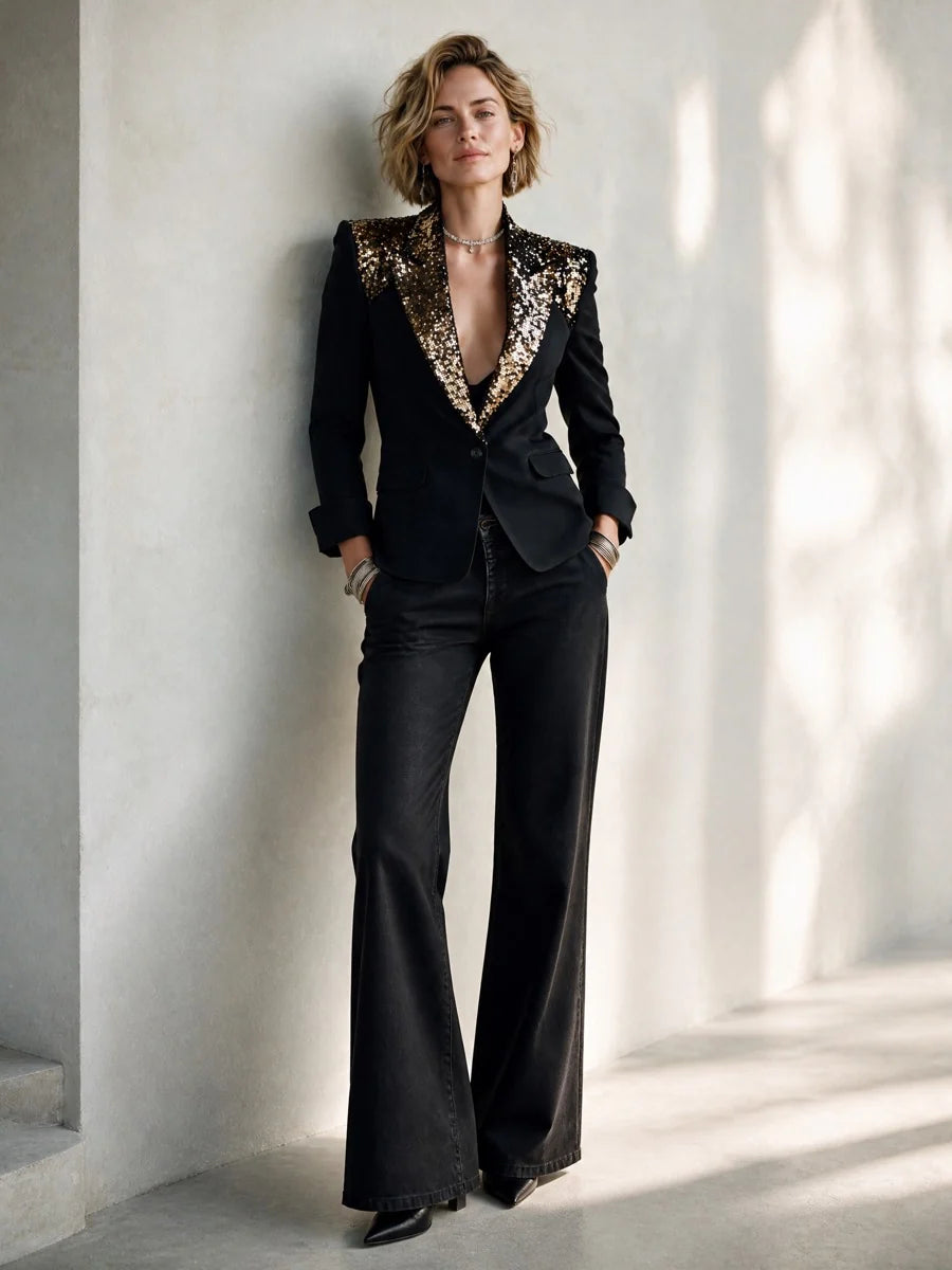 Pailletten Blazer