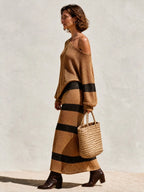 Camel Gebreide Set