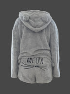 Meow Sleeve Hooded Set