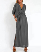 Denise | Maxi Dress with Short Sleeves for Women