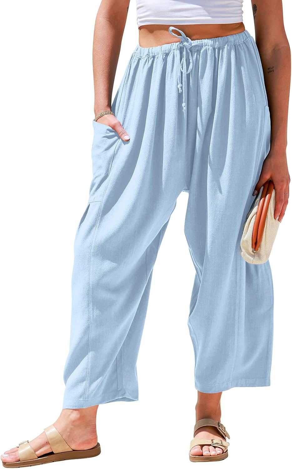 Linen Harem Pants