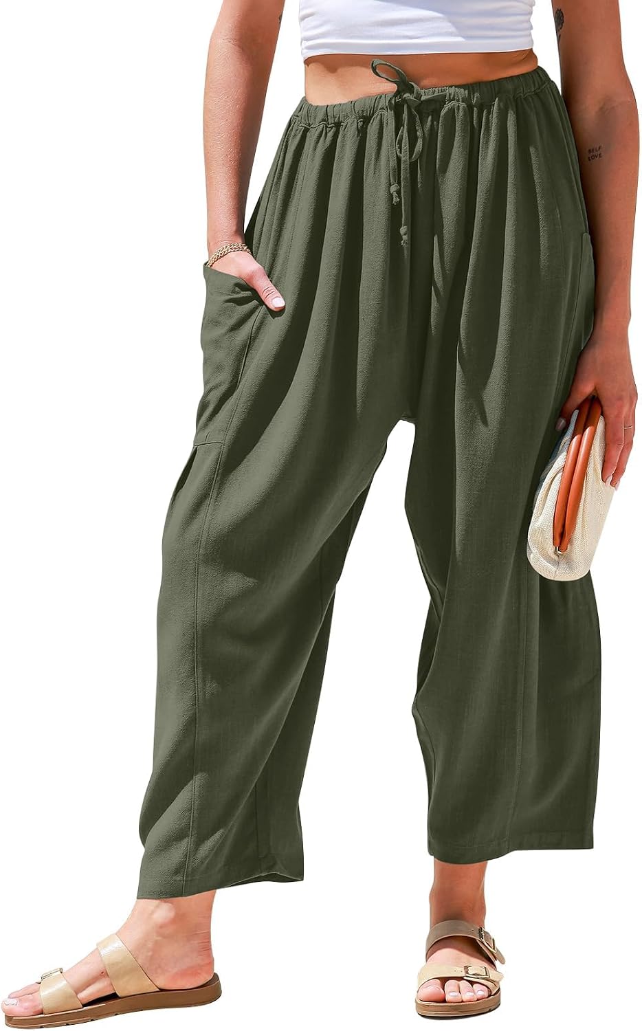 Linen Harem Pants