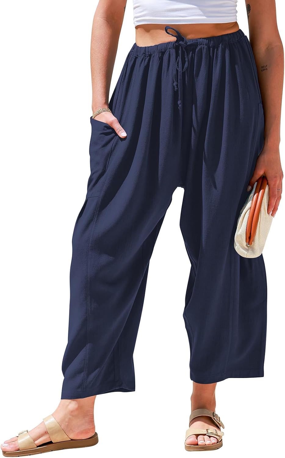 Linen Harem Pants