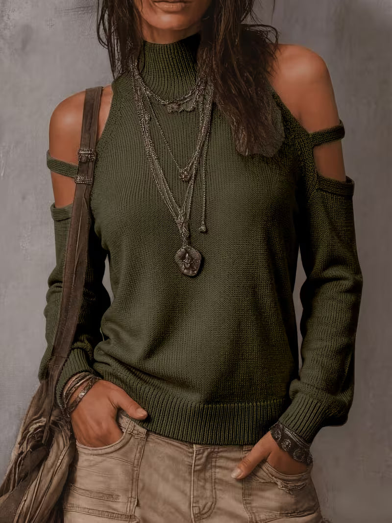 Cold-Shoulder Gebreide Trui