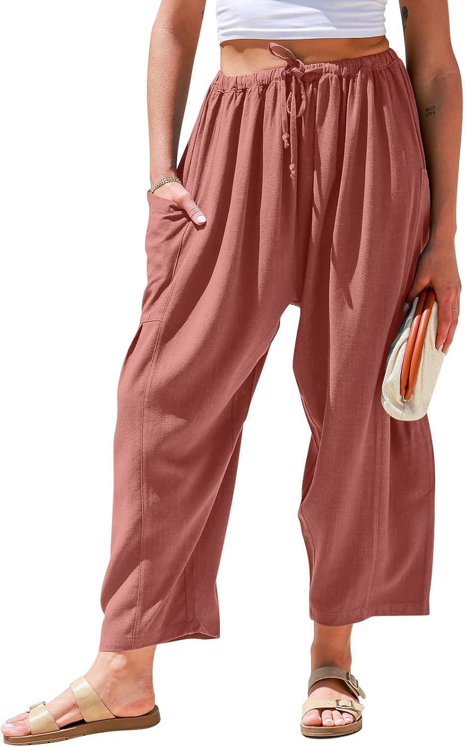 Linen Harem Pants