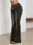Studded Belt Jeans