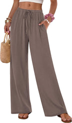 Flowy Wide Leg Pull-On Pants