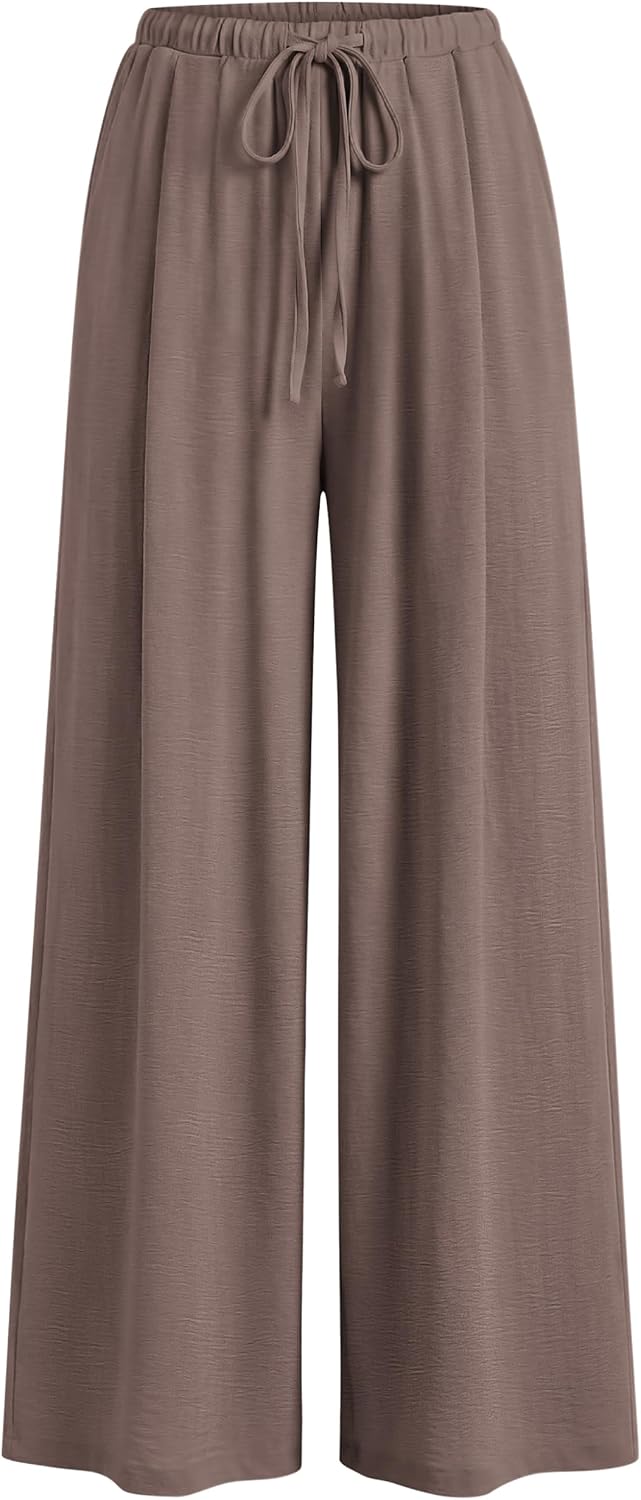 Flowy Wide Leg Pull-On Pants