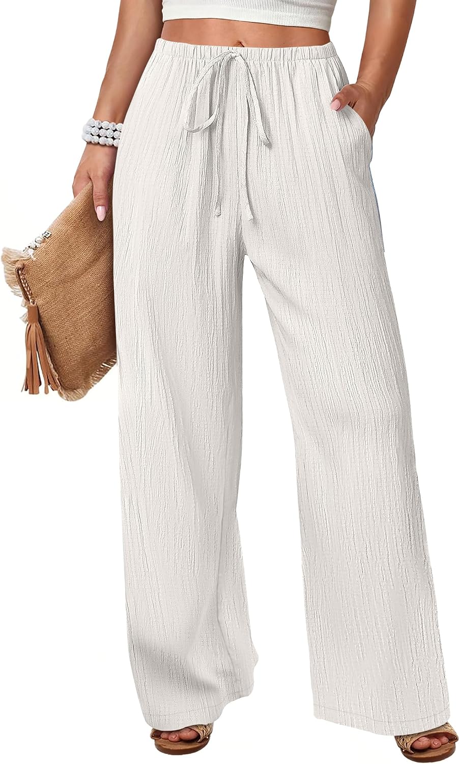 Wide Leg Beach Palazzo Pants