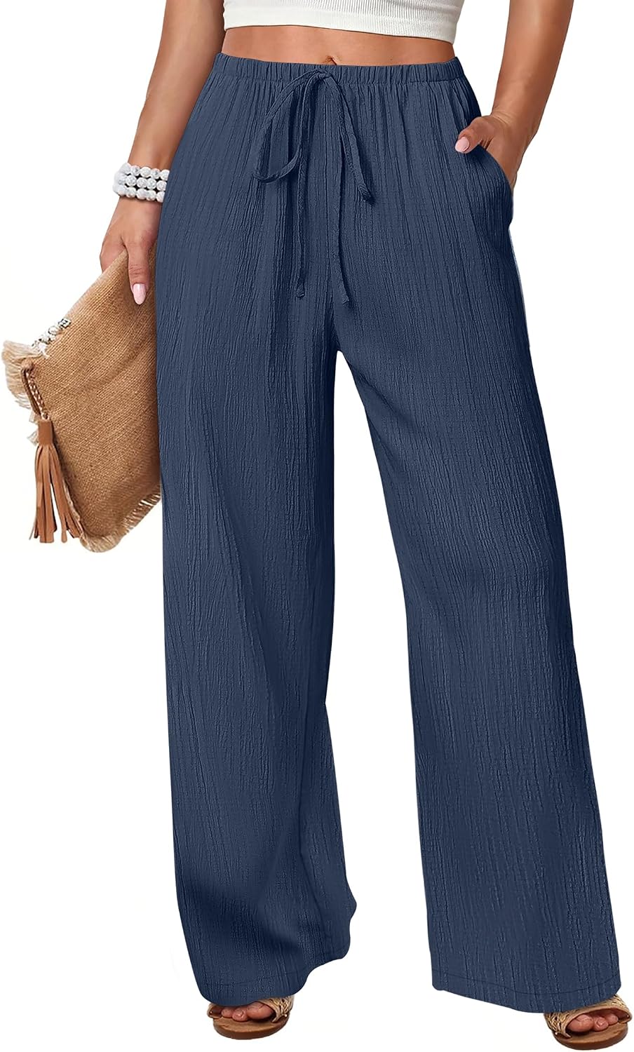 Wide Leg Beach Palazzo Pants