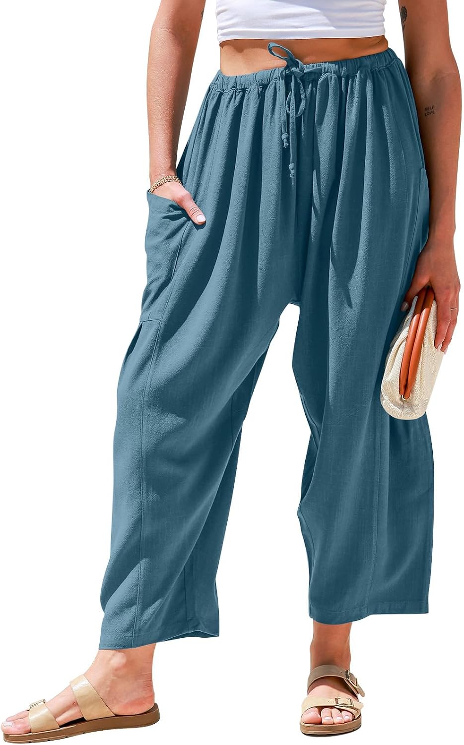 Linen Harem Pants