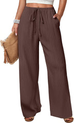 Wide Leg Beach Palazzo Pants