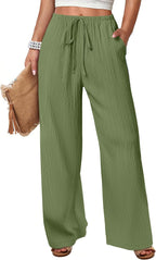 Wide Leg Beach Palazzo Pants