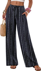 Flowy Wide Leg Pull-On Pants