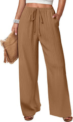 Wide Leg Beach Palazzo Pants