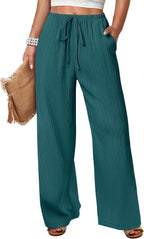 Wide Leg Beach Palazzo Pants