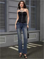Rhinestone Blue Jeans