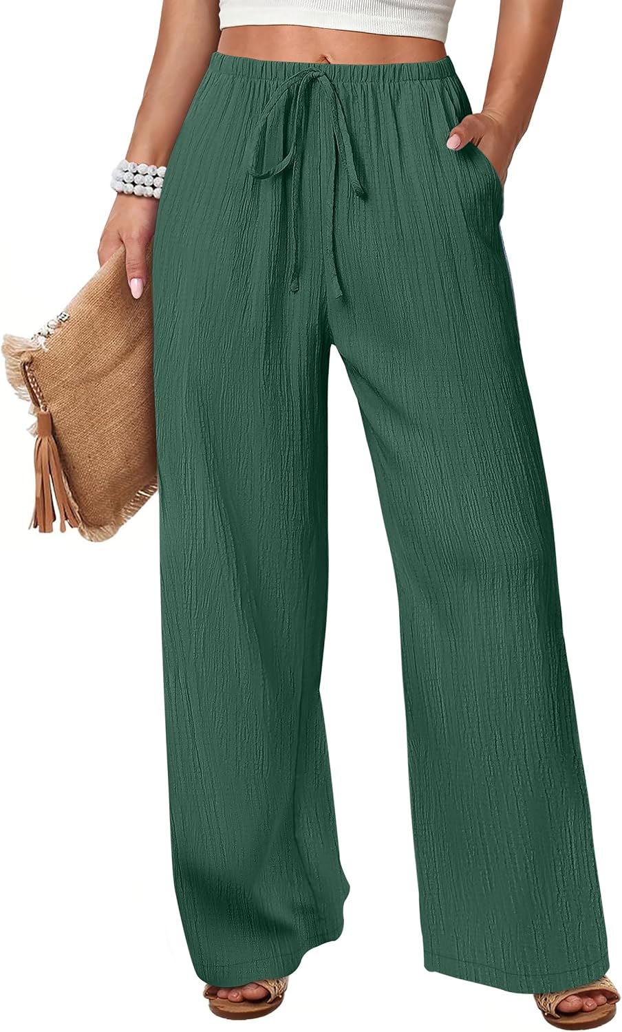 Wide Leg Beach Palazzo Pants