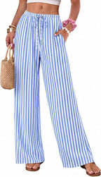 Flowy Wide Leg Pull-On Pants