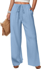 Wide Leg Beach Palazzo Pants