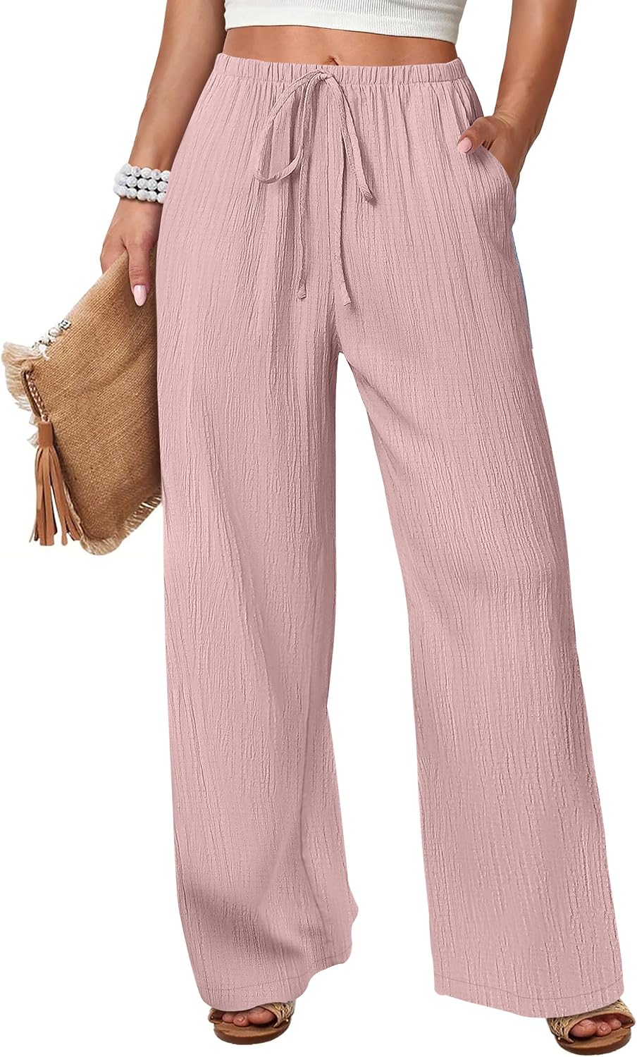 Wide Leg Beach Palazzo Pants