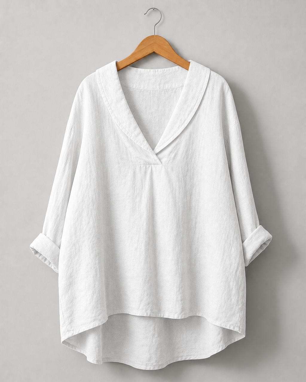 Zita | Mustard Yellow Shawl-Collar Tunic