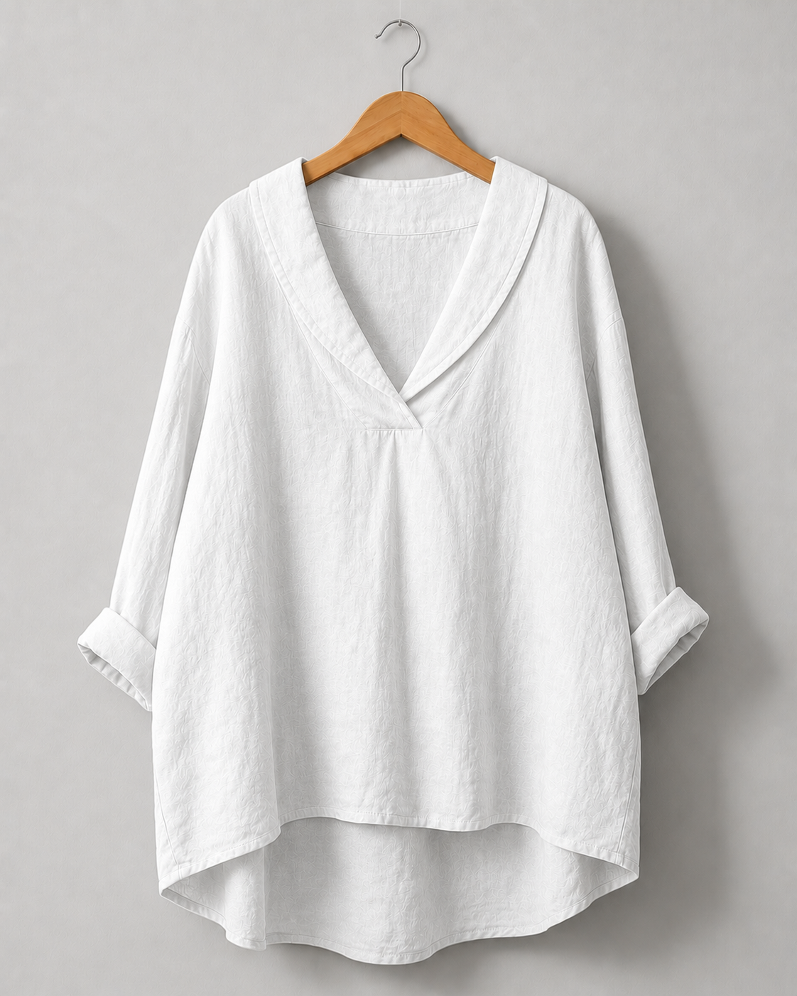 Zita | Mustard Yellow Shawl-Collar Tunic