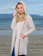 Ladies Herringbone Design Shawl Hood