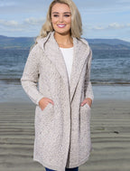 Ladies Herringbone Design Shawl Hood