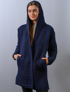 Ladies Herringbone Design Shawl Hood