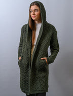 Ladies Herringbone Design Shawl Hood