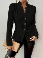 Elia | Button-Front Structured Blazer for Women