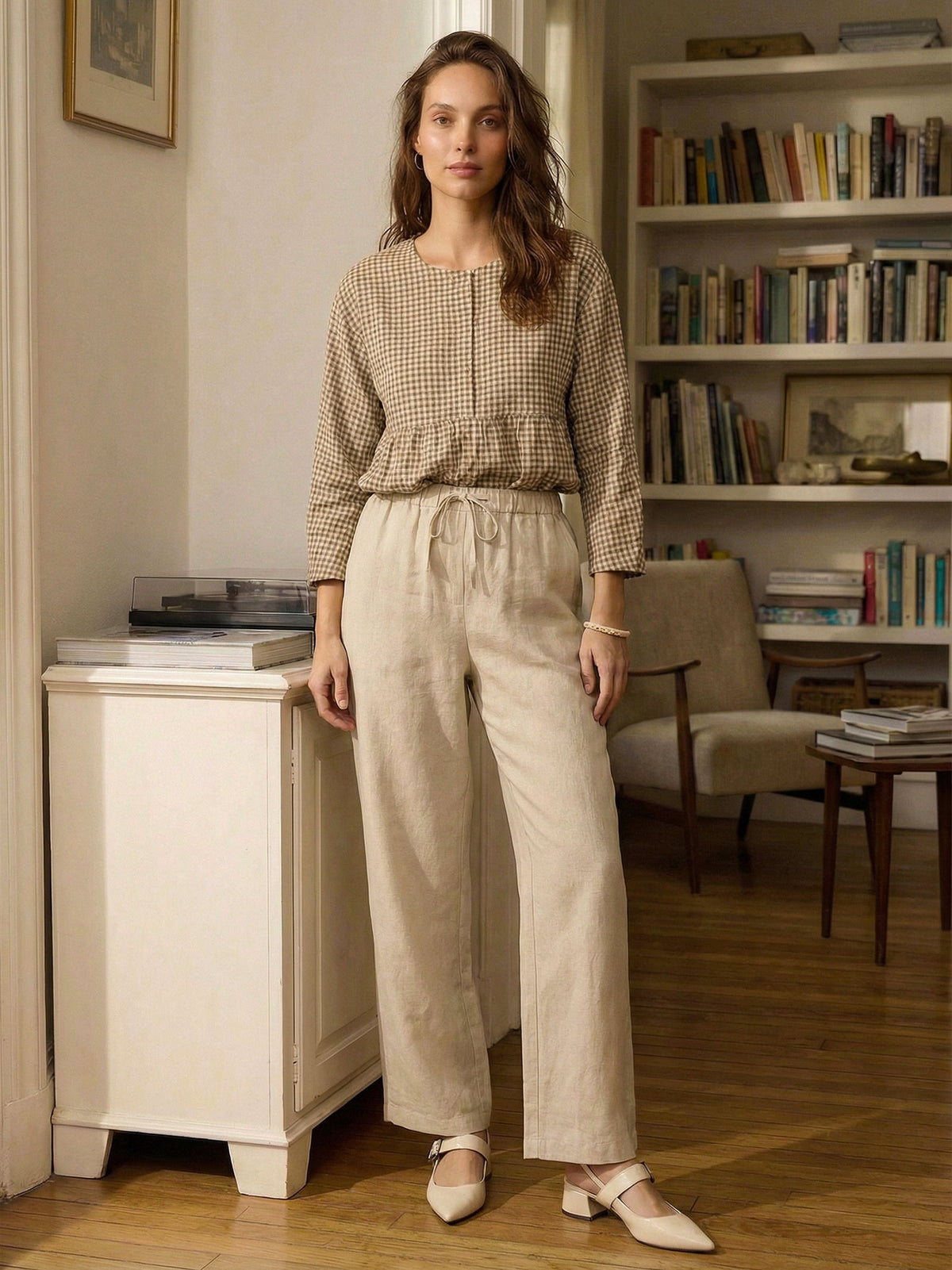 100% Linen Classic Pants LYON