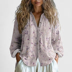 Adrianne | Floral Button-Down Blouse for Women