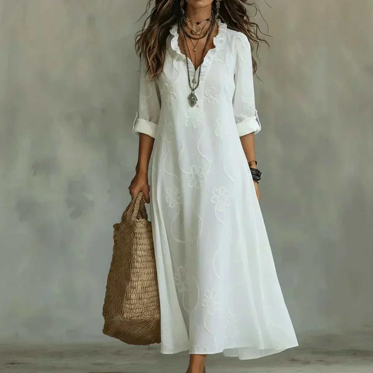 Rosa - Elegant Floral Dress