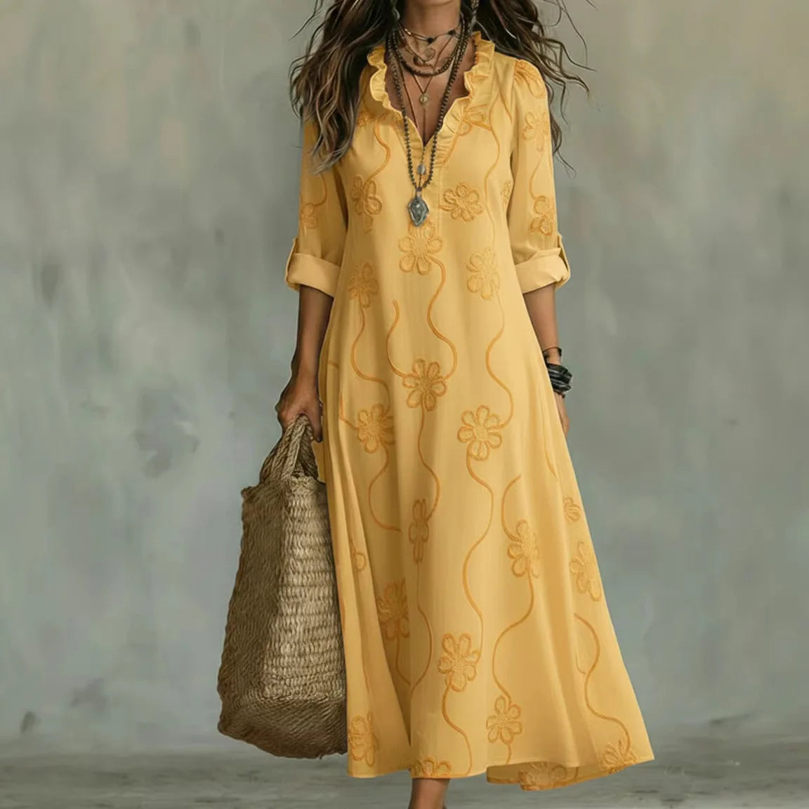 Rosa - Elegant Floral Dress